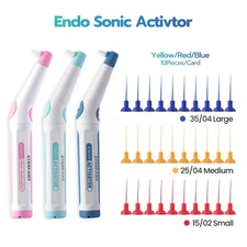 Dental Endo Sonic Activator Root Canal Irrigator Ultrasonic Wireless/Clean Tips