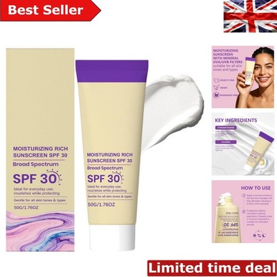 Feuchtigkeitsspendende feuchtigkeitsspendende Sonnencreme LSF 30 - parfümfrei & wasserabweisend