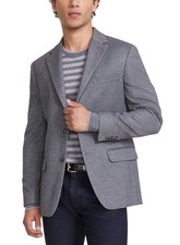 Tommy Hilfiger Mens Modern-Fit Weave Sport Coat 44 Regular Grey Blazer NWT 295