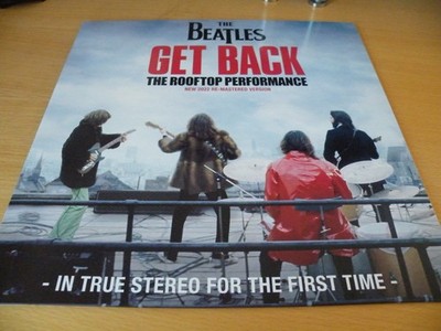 THE BEATLES GET BACK ROOFTOP PERFORMANCE LTD POSTER  LP  VINYL