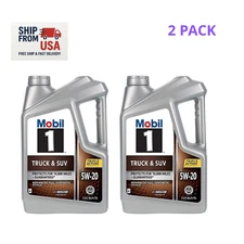 2 Pack - Mobil 124575 Truck & SUV Full Synthetic Motor Oil 5W-20, 5 Quart