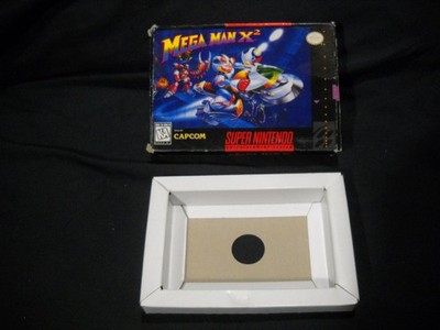 Super Nintendo SNES Mega Man X2 1991 AUTHENTIC BOX ONLY with inner box tray