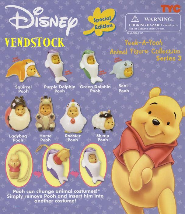 pooh!AHCKTBさま TOMY DISNEY WINNIE THE POOH PEEK-A-POOH SERIES 3 ANIMAL FIGURE