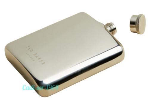 Ted Baker Hip Flask Gift Boxed NEW 6 fl oz Wild & Wolf Truly Gifted - Picture 5 of 12