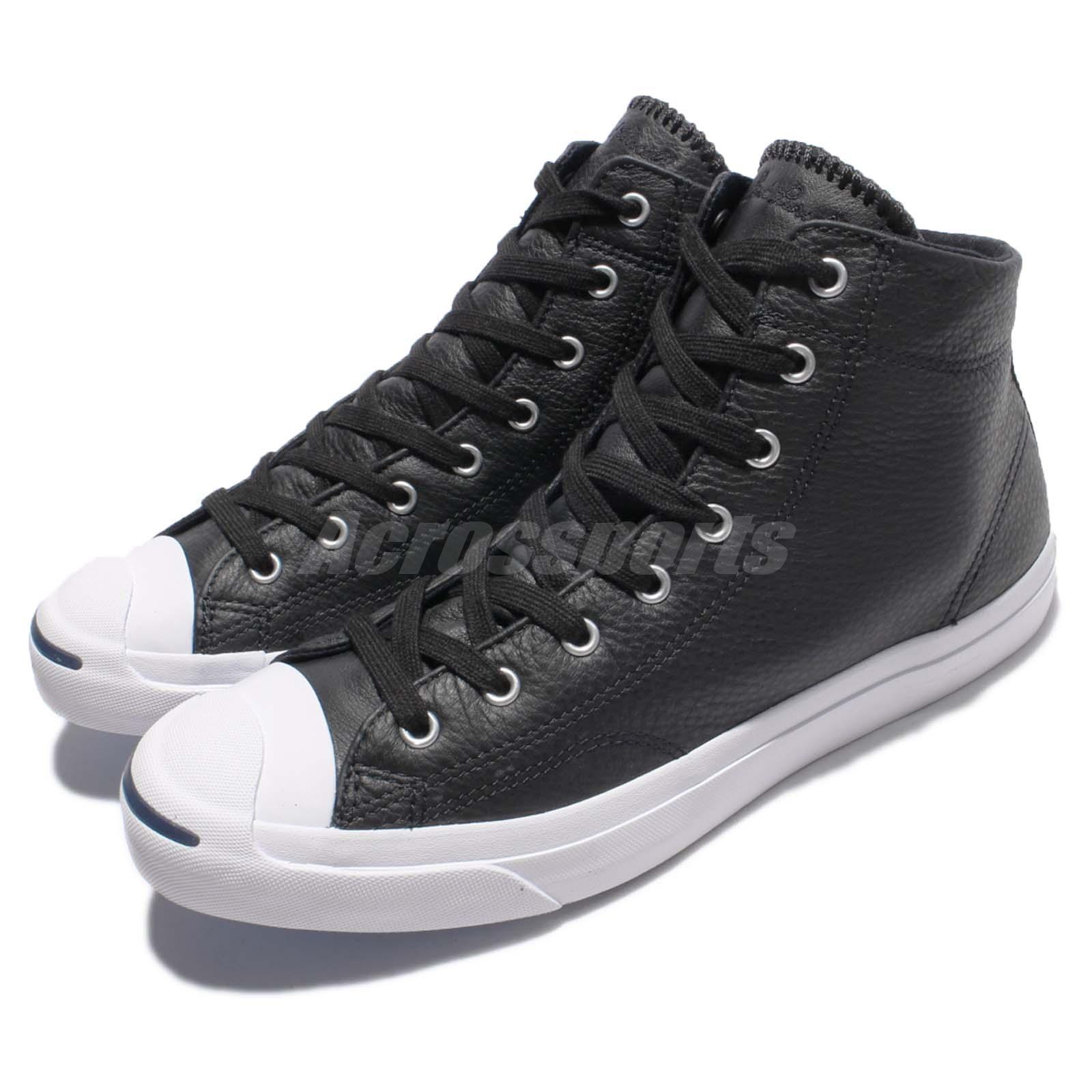 Converse Jack Purcell Casual Jack Mid Noir Blanc Leather Men Casual Purcell Chaussures 155718C 323a61 Converse Jack Purcell Casual Jack Mid Noir Blanc Leather Men Casual Purcell Chaussures 155718C 323a61