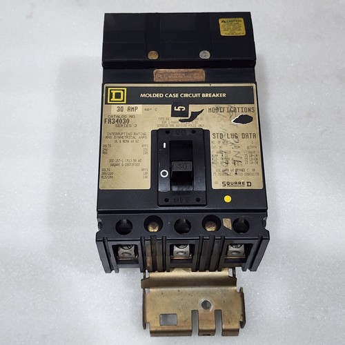 Square D FA34030 30A UNTERBRECHUNGSSCHALTER 480VAC 250VDC