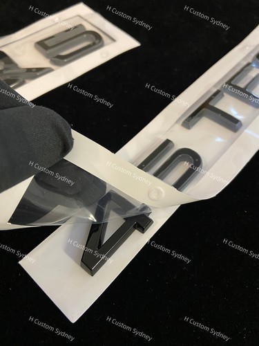 Q5 Gloss Black Full Badges Package For Audi Q5 45TFSI Exclusive Pack - Picture 2 of 7