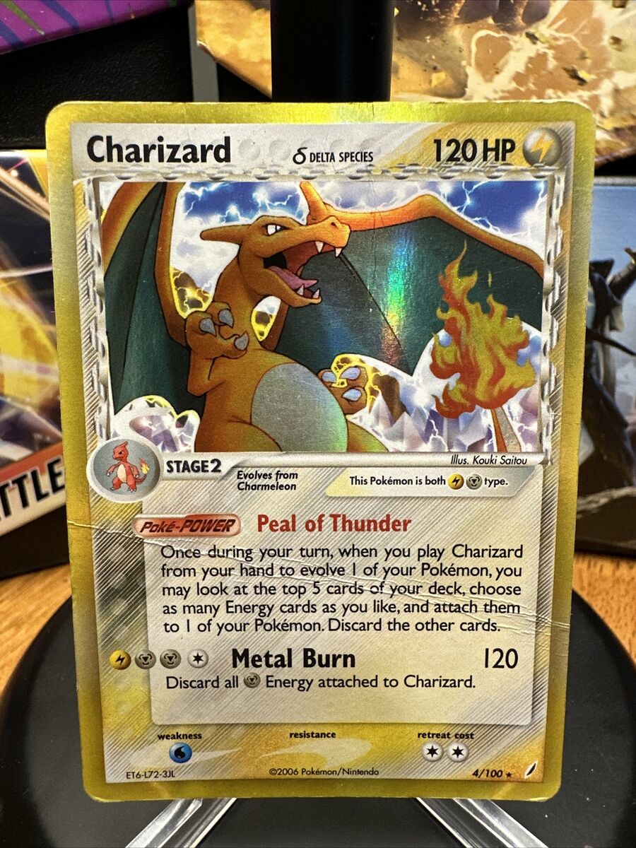 Charizard 4/100 ex Crystal Guardians Delta Species Metal Charizard 4/100 ex Crystal Guardians Delta Species Metal