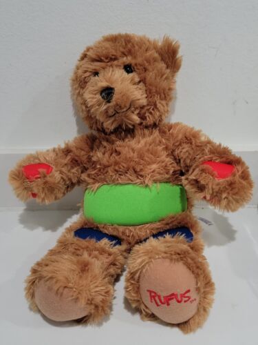 Aurora handmade World Rufus Teddy Bear Plush 15" 2018 brown unisex baby nursery