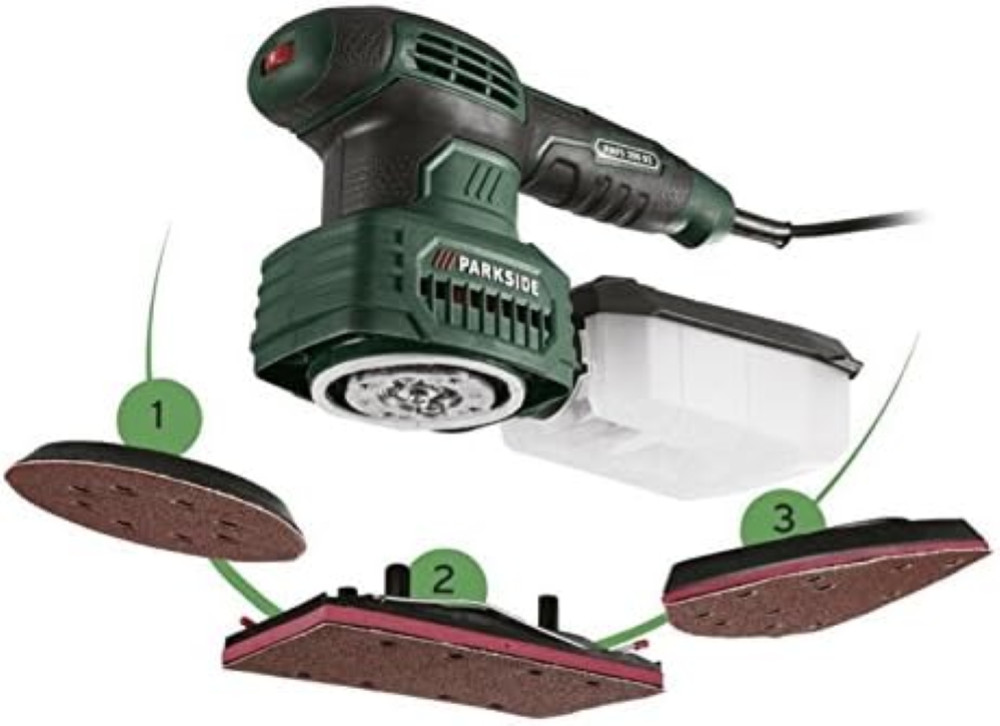 Parkside PMFS 200 C3 Levigatrice Multifunzione 3 in 1 Professionale