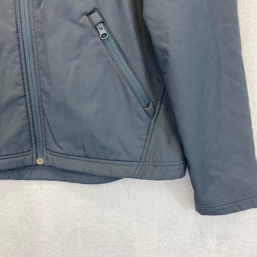 Alo Softshell Jacket Men's Small Fleece Lined Zip Up Gray Stretch Spring Golf - Picture 9 of 15