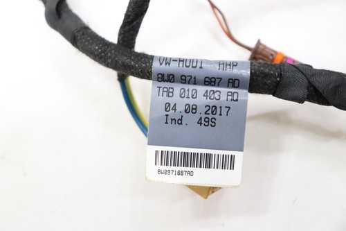 2017 - 2019 AUDI A4 REAR RIGHT SIDE DOOR WIRE WIRING HARNESS OEM 8W0971687AD - Picture 11 of 12