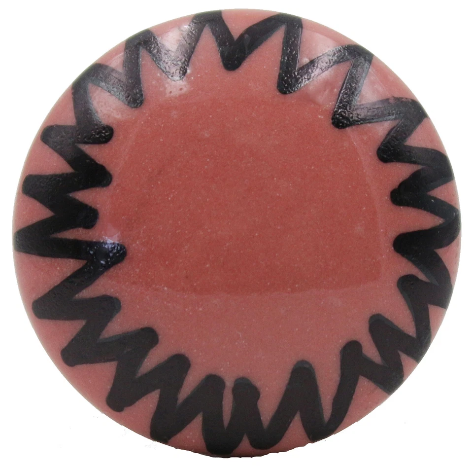 Möbelknöpfe Set 6-8-10 STK Rot Keramik Möbelknopf Pentagram Sonne Surya 33 - Bild 4 von 4