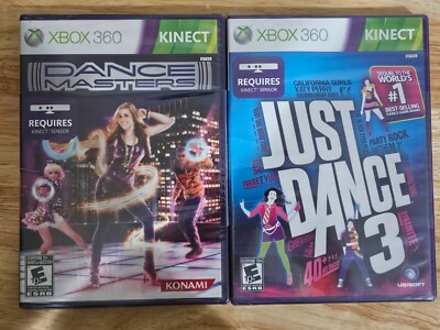 Just Dance 3 & Dance Masters Xbox 360 Kinect Brand NEW Fast Free Shipping