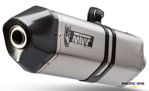 AUSPUFFE MIVV SPEED EDGE EDELSTAHL CAP CARBON FÜR KTM 1050 1090 1190 ADVENTURE - Picture 3 of 3