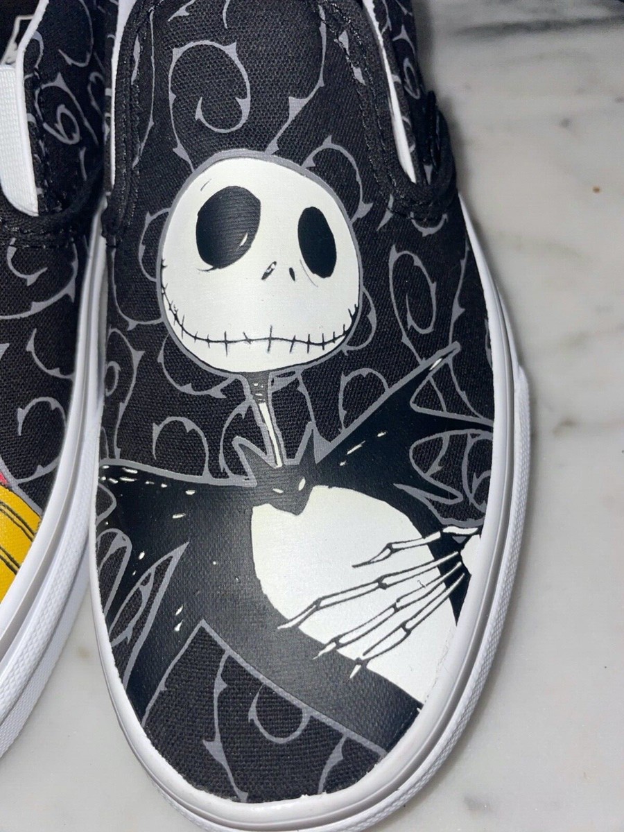 Vans Slip Ons Nightmare Before Christmas Jack & Sally Shoes