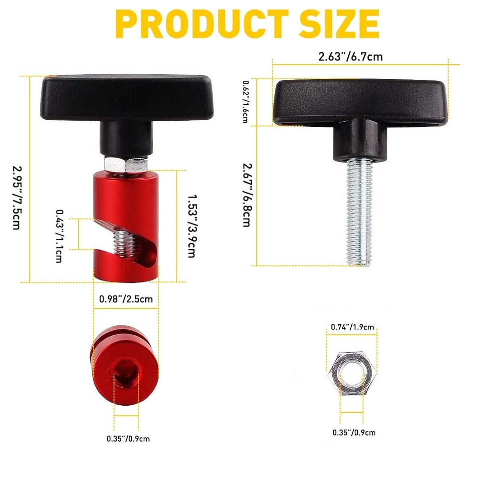 Car Engine Hood Lift Rod Support Clamp Shock Prop Strut Stopper Retainer Tool - Imagem 4 de 4