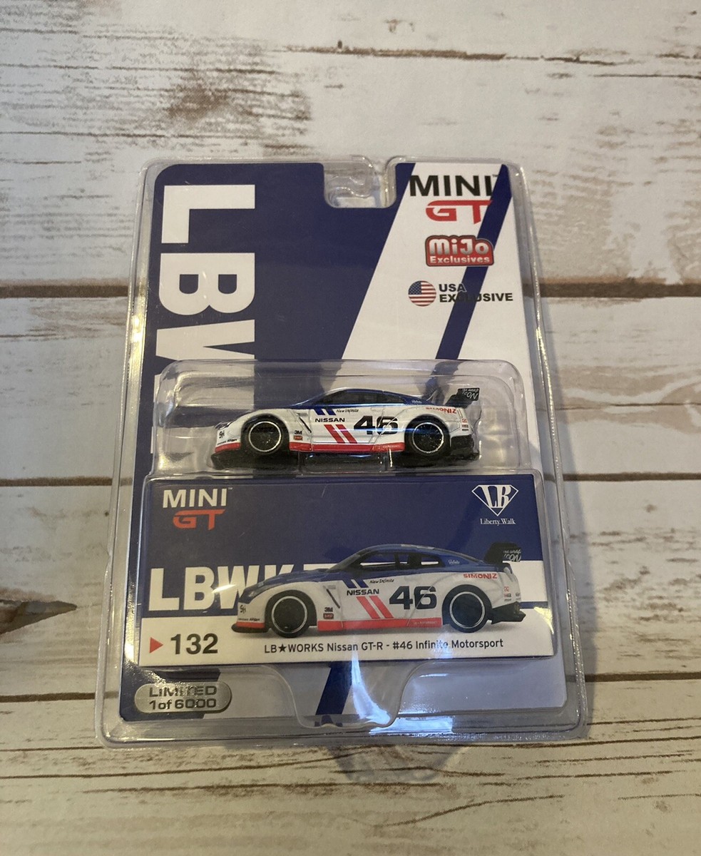 NISSAN GT-R #46 INFINITE LB WORKS LBWK MINI GT DIE-CAST RARE