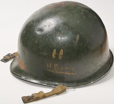WWII McCord M1 Helmet 814B USMC Korean War 11th Marine Regt H