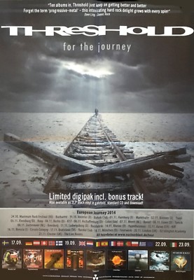 THRESHOLD - For The Journey - Promo Poster - gefaltet / folded - Sammlerstück