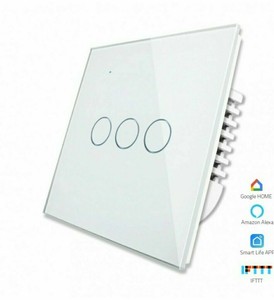 Livolo 3 Gang 1 2 Way Wifi Smart Switch White Ebay