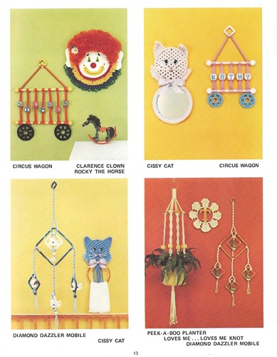 3 Vintage Macrame Pattern Books Knots for Tots Housewarmings Wall Decorating - Picture 6 of 24