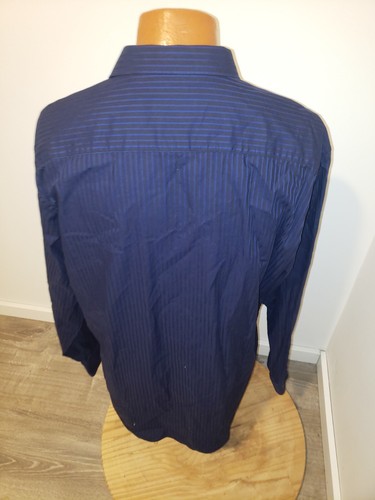 (XXL) Camicia elegante uomo Bugatchi Uomo blu scuro a righe geometrica Nordstrom - Foto 6 di 7