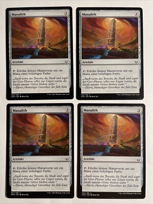 4x Mtg Hour Of Devastation Manalith NM Magic The Gathering