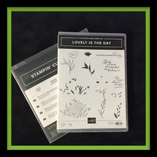 Stampin' Up LOVELY IS THE DAY Stamp Set LOVELY LEAVES Dies NEW 490