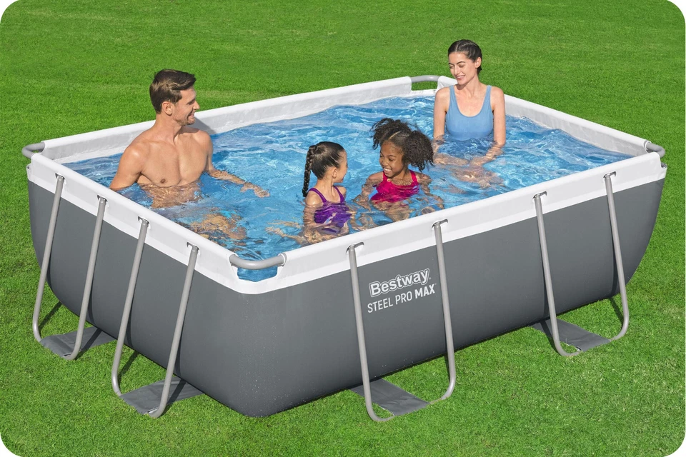BESTWAY Frame Pool Gartenpool mit Filterpumpe Dosierer 56629 282x196x84cm - Bild 4 von 4