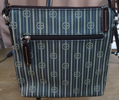 Giani Bernini Signature Umhängetasche braun/beige Einzelhandel 98 $ Logo Handtasche - Bild 4 von 13