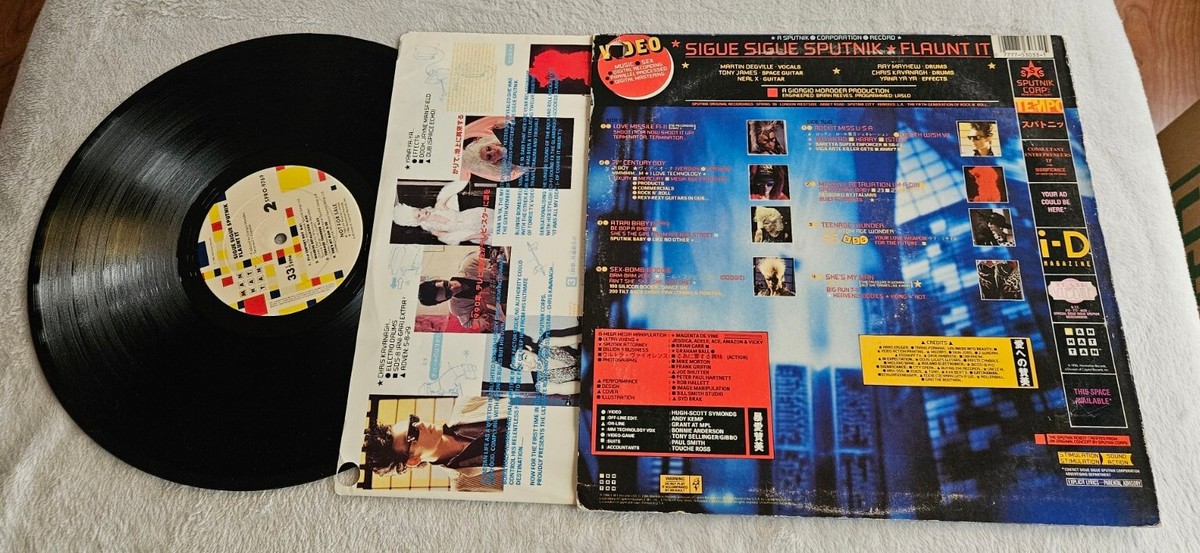 Sigue Sigue Sputnik Flaunt It Manhattan Records PROMO SPRO
