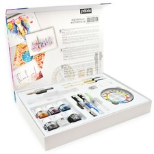 Pebeo Watercolour Aquarell Painting Set Professional Artist Collection Box
