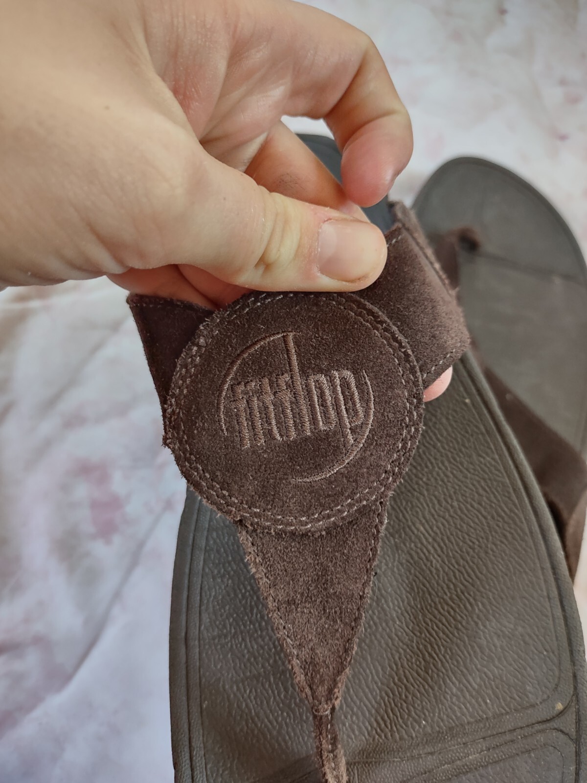 FitFlop Suede Brown Flip Flop Sandals Women's US10/Eu… Gem