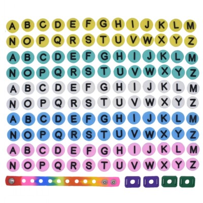 jibbitz alphabet letters