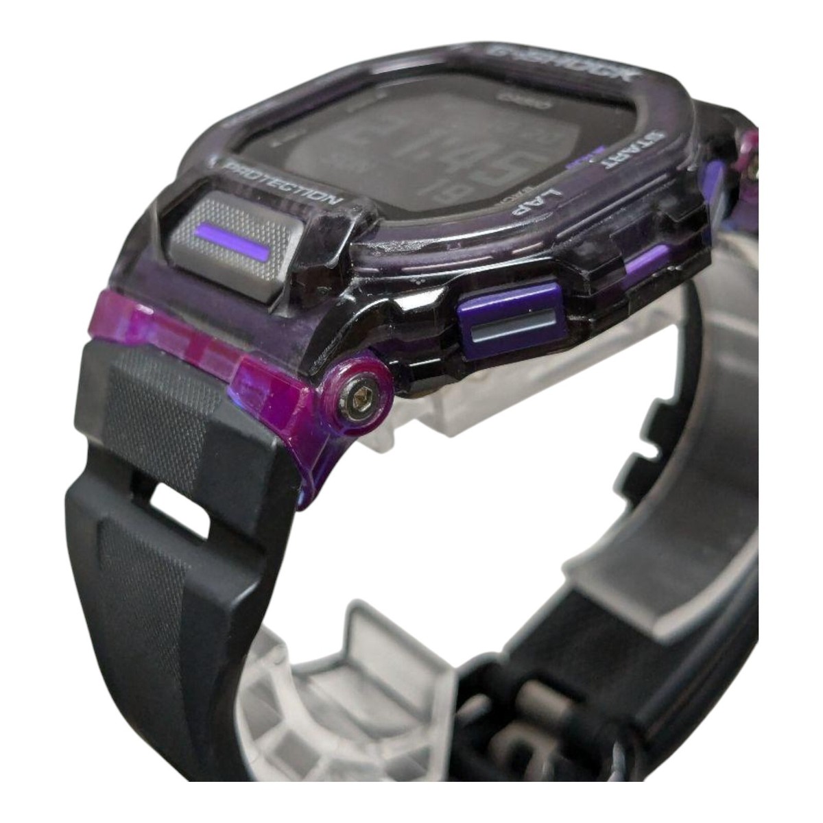 Casio G Shock GBD200 G Squad Digital Black Purple Skeleton Watch