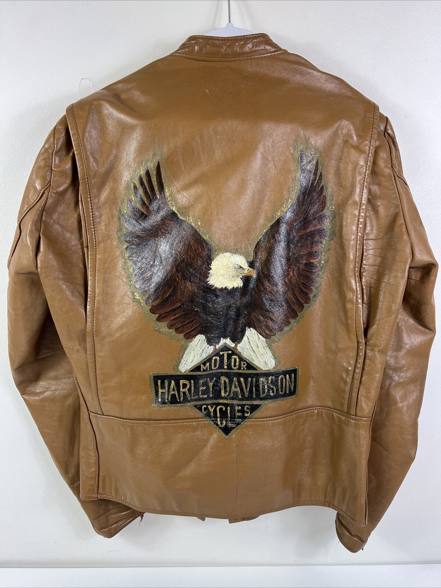 ジャケット・アウター 70's Vintage AMF Harley Davidson Jacket 70's AMF HARLEY DAVIDSON Leather Jacket Motorcycle Vintage