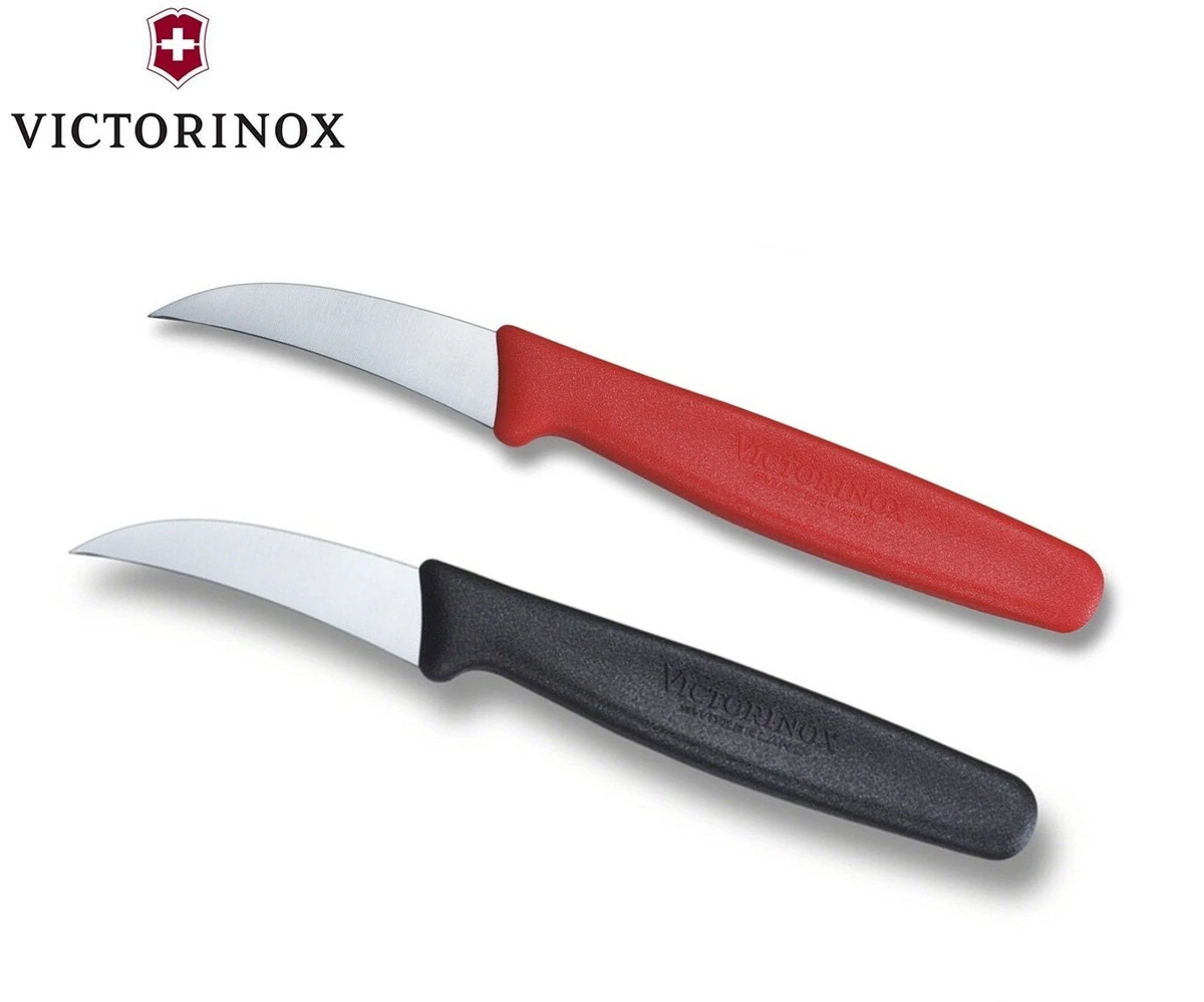 Victorinox Shaping Knife Bird s Beak Knife 6cm Curved Blade Black