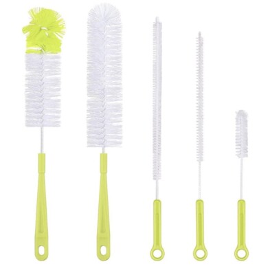 Flaschenbürste Set, 5pcs Reinigungsbürste Flaschenreiniger für Flaschen, Gläser