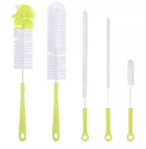 Flaschenbürste Set, 5pcs Reinigungsbürste Flaschenreiniger für Flaschen, Gläser