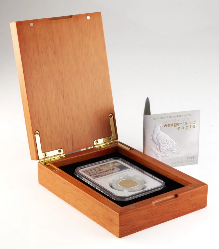 2016-P Bi-Metal Australia 1/2 Oz Gold/Silver Eagle NGC PF70 Ultra Cameo Merc - Image 2 of 4