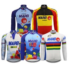 Maglia ciclismo retro team Mapei top ciclismo manica lunga maglia bicicletta maglie