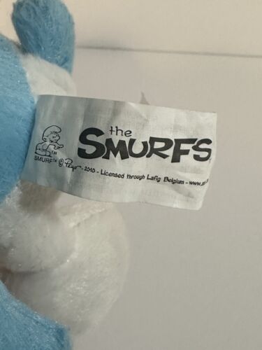 Smurfs Brainy Smurf Plush Nanco 9" Plastic Glasses 2010 - Picture 3 of 4