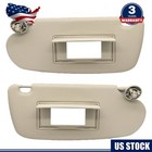 Car Sun Visor Set Left + Right For 2002-2009 Dodge Ram 1500 2500 3500 Pair Beige