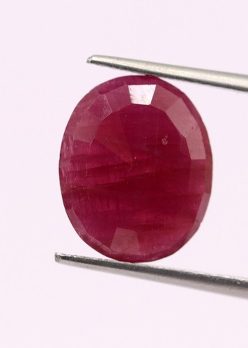 IGI CERTIFIED 4.47 Ct Natural Loose Ruby 11 x 9 mm Purplish Red Color Gemstone - Picture 11 of 16