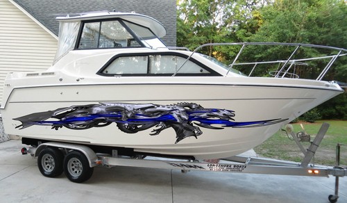 3D Dragons Boat Wrap, Lizard Jet ski Decals, Dragon Boat Vinyl Side Sticker - Picture 5 of 10