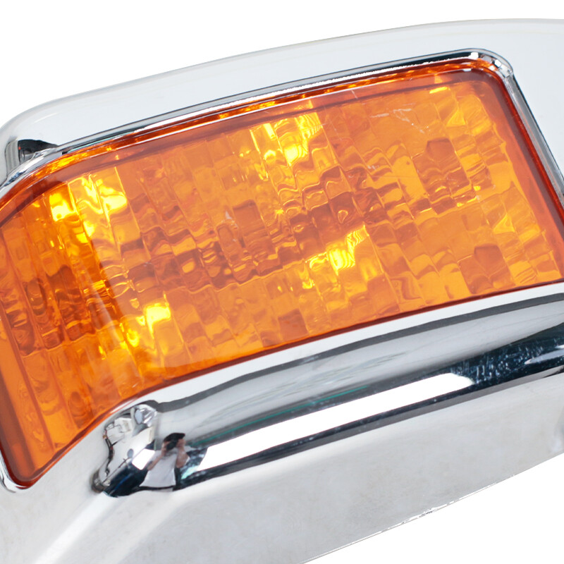 2Pcs LED Electroplated Turn Signal Light For Hino 500 700 Ranger Truck Fc Fd Gd