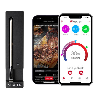 Smart Bluetooth Meat Thermometer | Long-Range Wireless Probe for Oven, Grilling