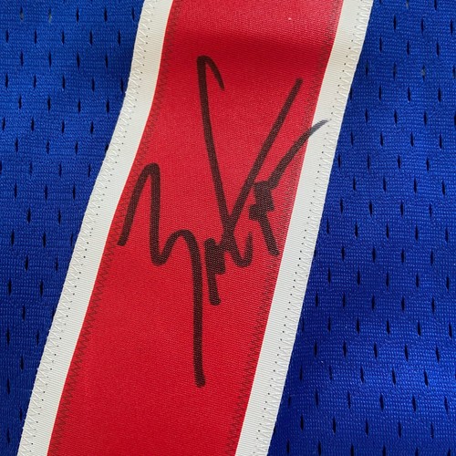 Autographed Adidas Ben Gordon Detroit Pistons Jersey Mens Medium NBA Basketball - Picture 8 of 11