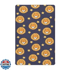 Crib Sheets for Boys Cute Lion Head Stars Toddler Baby Girl Sheets for Crib,N